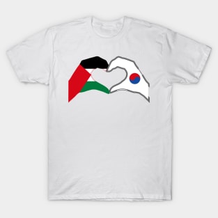 We Heart Palestine & Korea Patriot Series T-Shirt